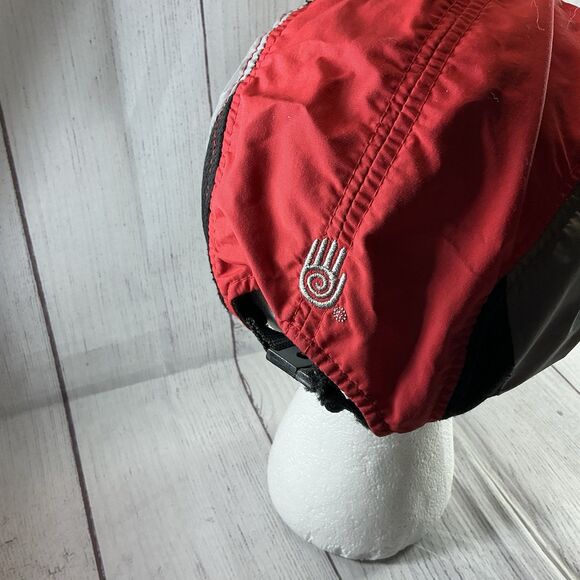 Teva Red Black Gray Outdoor Biker Runner Adjustable Hat Cap - Picture 7 of 16